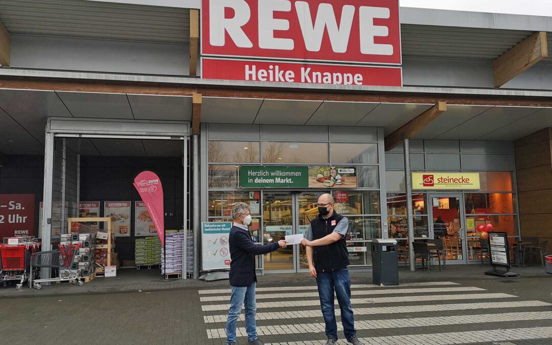 REWE Markt in Fredersdorf spendet 250 Euro